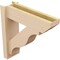 Ekena Millwork 6-in W x 20-in D x 20-in H Funston Slat Rough Cedar Woodgrain TimberThane Outlooker, Primed Tan OUTUR060X20X20FST24RCPR - alternate 6